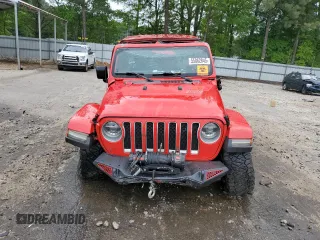 2018 Jeep Wrangler Unlimited Sahara with VIN 1C4HJXEG9JW146717, listed as a Copart auction lot 55062845 with 148,844 mi miles and Salvage title. Bid and sale history available at DreamBid. Image 5.
