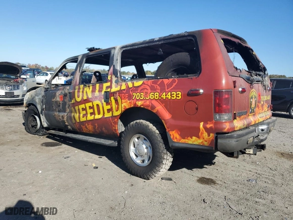 2005 Ford Excursion Special Serv with VIN 1FMSU41P15EC25081, listed as a Copart auction lot 76703614 with NaN miles and Non Repairable. Bid and sale history available at carsss.com. Image 2.