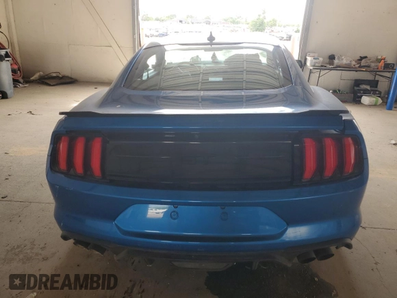 2021 Ford Mustang GT with VIN 1FA6P8CF5M5145196, listed as a Copart auction lot 58097725 with 29,413 mi miles and Salvage title. Bid and sale history available at DreamBid. Image 6.