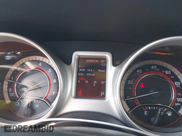 2013 Dodge Journey SXT with VIN 3C4PDDBG1DT615217, listed as a IAAI auction lot 42728052 with 234,347 mi miles and . Bid and sale history available at DreamBid. Image 7.