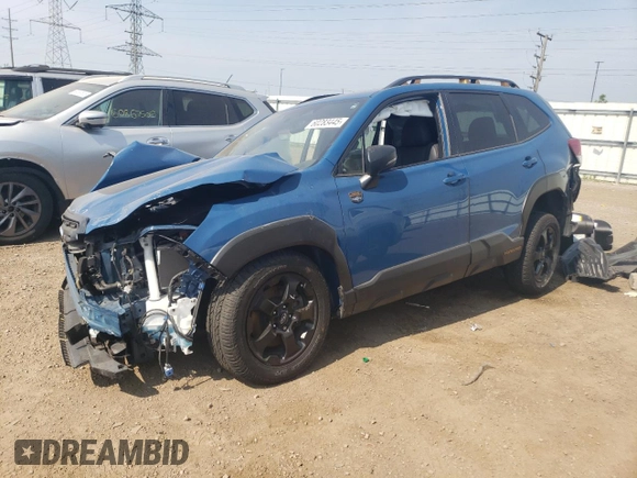 2022 Subaru Forester Wilderness with VIN JF2SKAMC3NH470112, listed as a Copart auction lot 60283445 with 25,374 mi miles and Salvage title. Bid and sale history available at DreamBid. Image 1.