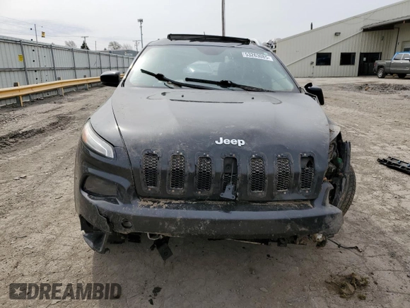 2014 Jeep Cherokee Limited with VIN 1C4PJMDS9EW210955, listed as a Copart auction lot 53263085 with 92,927 mi miles and Salvage Title. Bid and sale history available at DreamBid. Image 5.