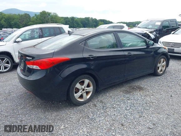 2012 Hyundai Elantra Limited with VIN KMHDH4AE6CU301408, listed as a IAAI auction lot 42691408 with 113,184 mi miles and . Bid and sale history available at DreamBid. Image 4.