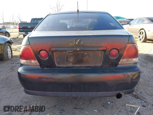 2001 Lexus IS with VIN JTHBD182710020433, listed as a IAAI auction lot 41496923 with 248,450 mi miles. Bid and sale history available at carsss.com. Image 12.