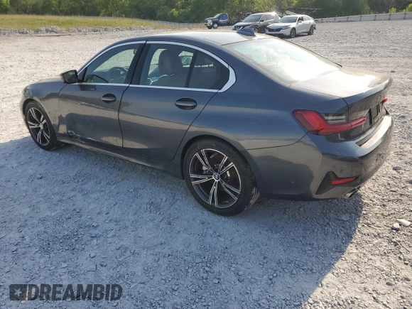 2021 BMW 3 Series 330i with VIN 3MW5R1J08M8B79445, listed as a Copart auction lot 53282855 with 48,163 mi miles and Clean Title. Bid and sale history available at carsss.com. Image 2.