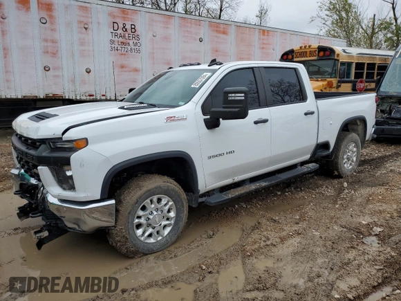 2020 Chevrolet Silverado 3500HD Work Truck with VIN 1GC4YSEY4LF181349, listed as a Copart auction lot 80557094 with 58,469 mi miles and Salvage Title. Bid and sale history available at carsss.com. Image 1.
