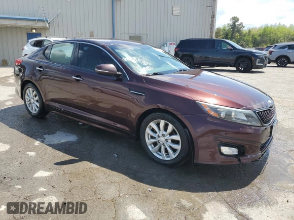 2015 Kia Optima EX with VIN 5XXGN4A73FG386892, listed as a Copart auction lot 52632605 with 208,223 mi miles and Salvage Title. Bid and sale history available at carsss.com. Image 4.