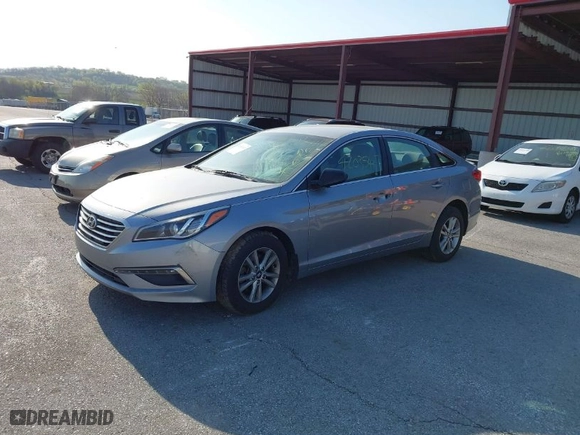 2015 Hyundai Sonata 2.4L SE with VIN 5NPE24AF0FH222804, listed as a IAAI auction lot 42035417 with 131,768 mi miles. Bid and sale history available at carsss.com. Image 2.