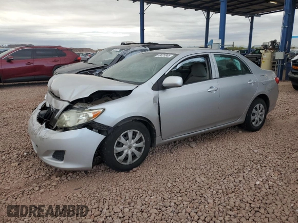 2010 Toyota Corolla with VIN 1NXBU4EE2AZ284665, listed as a Copart auction lot 52611635 with 163,345 mi miles and Salvage Title. Bid and sale history available at carsss.com. Image 1.