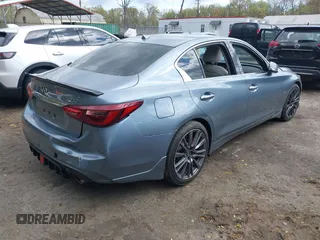 2018 Infiniti Q50 3.0t LUXE with VIN JN1EV7AP1JM590220, listed as a IAAI auction lot 42049026 with 88,985 mi miles. Bid and sale history available at carsss.com. Image 4.