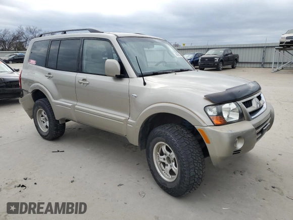 2003 Mitsubishi Montero LTD with VIN JA4NW51S63J019484, listed as a Copart auction lot 86089024 with 0 mi miles and Salvage Title. Bid and sale history available at carsss.com. Image 4.