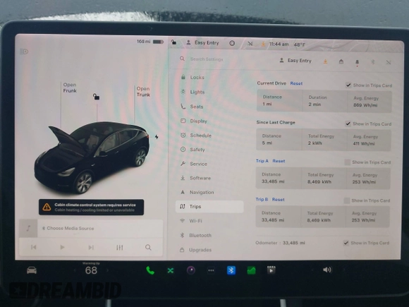 2021 Tesla Model Y Standard Range with VIN 5YJYGDED9MF103989, listed as a IAAI auction lot 41482268 with 33,485 mi miles and . Bid and sale history available at DreamBid. Image 19.
