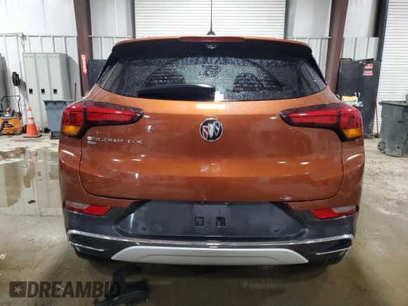 2020 Buick Encore GX Essence with VIN KL4MMGSL8LB126132, listed as a Copart auction lot 45114705 with 19,680 mi miles and Salvage title. Bid and sale history available at DreamBid. Image 6.