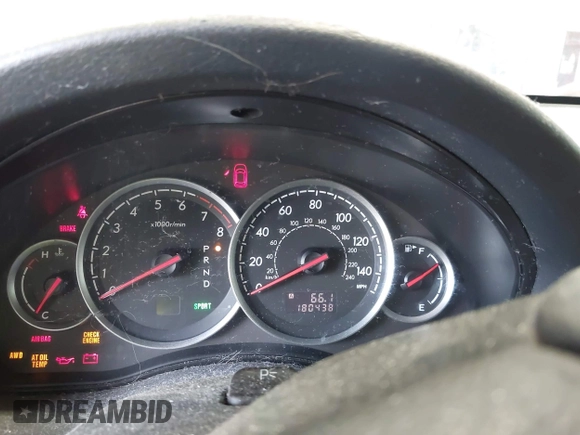 2006 Subaru Legacy Outback Limited с VIN 4S4BP62C867346212, выставлен на аукционе IAAI как лот 42845635 с пробегом 180 438 миль миль и . История ставок и продаж доступна на DreamBid. Изображение 7.