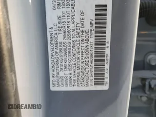 2025 Honda Pilot TrailSport with VIN 5FNYG1H62SB012877, listed as a Copart auction lot 42648605 with 3,631 mi miles and Salvage Title. Bid and sale history available at carsss.com. Image 15.