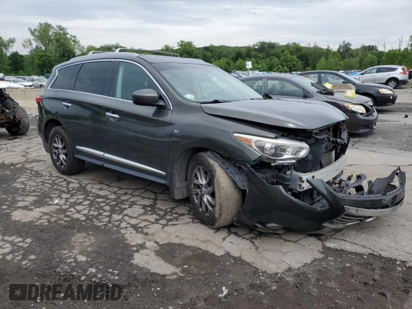 2014 Infiniti QX60 with VIN 5N1AL0MM4EC508532, listed as a Copart auction lot 61193775 with 184,783 mi miles and Salvage title. Bid and sale history available at DreamBid. Image 4.