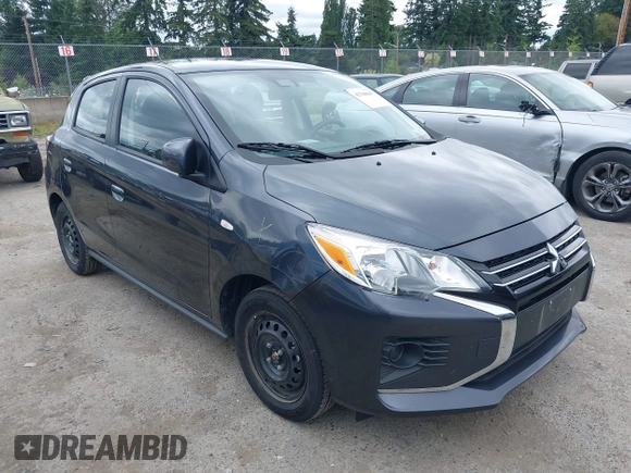 2024 Mitsubishi Mirage ES with VIN ML32AUHJ1RH008958, listed as a IAAI auction lot 42708647 with 36,247 mi miles and . Bid and sale history available at DreamBid. Image 1.