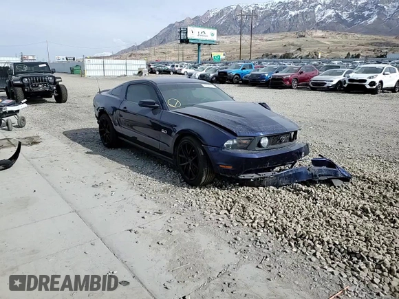 2011 Ford Mustang GT with VIN 1ZVBP8CF6B5128751, listed as a Copart auction lot 47602935 with 133,686 mi miles and Salvage Title. Bid and sale history available at carsss.com. Image 10.