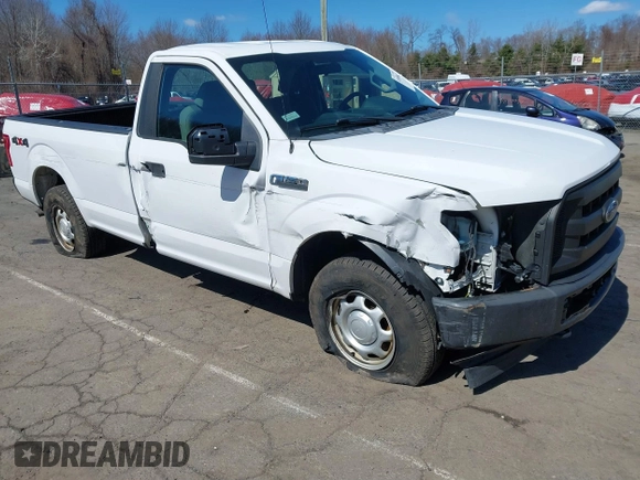 2017 Ford F-150 XL with VIN 1FTMF1E86HKC01695, listed as a IAAI auction lot 41886642 with 125,448 mi miles and . Bid and sale history available at DreamBid. Image 1.