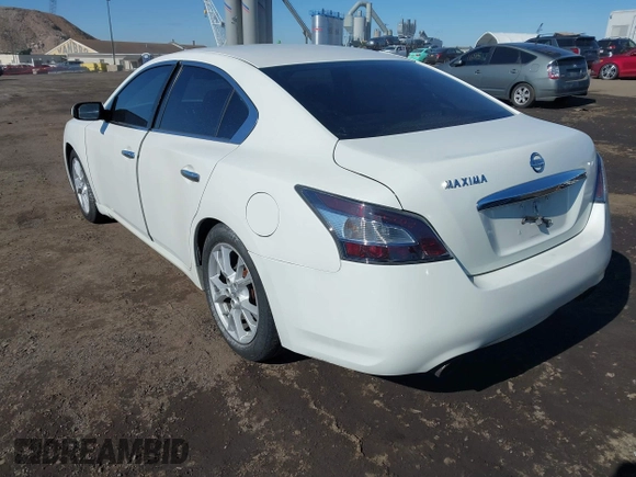 2013 Nissan Maxima SV with VIN 1N4AA5AP4DC818514, listed as a IAAI auction lot 41647195 with 143,476 mi miles and . Bid and sale history available at DreamBid. Image 3.
