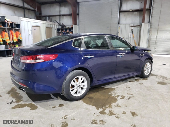 2018 Kia Optima LX with VIN 5XXGT4L34JG224620, listed as a Copart auction lot 87284024 with 121,969 mi miles and Salvage Title. Bid and sale history available at carsss.com. Image 3.