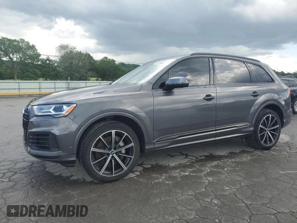 2021 Audi Q7 Premium Plus with VIN WA1LXAF76MD027344, listed as a Copart auction lot 59019365 with 67,983 mi miles and Clean title. Bid and sale history available at DreamBid. Image 1.