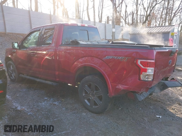 2020 Ford F-150 XL with VIN 1FTFX1E5XLFC19341, listed as a IAAI auction lot 41537935 with 91,227 mi miles. Bid and sale history available at carsss.com. Image 3.