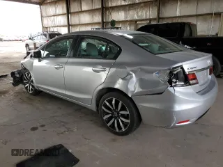2014 Honda Civic Sedan EX-L with VIN 19XFB2F96EE256955, listed as a Copart auction lot 49251715 with 27,836 mi miles and Salvage Title. Bid and sale history available at carsss.com. Image 2.