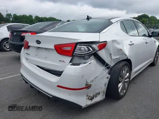2015 Kia Optima SX Turbo with VIN 5XXGR4A69FG443396, listed as a IAAI auction lot 42464162 with 118,094 mi miles and . Bid and sale history available at DreamBid. Image 6.