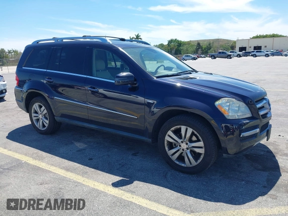 2012 Mercedes-Benz GL 350 with VIN 4JGBF2FEXCA776247, listed as a IAAI auction lot 41837519 with 119,421 mi miles and . Bid and sale history available at DreamBid. Image 1.