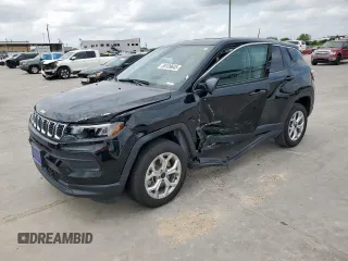 2025 Jeep Compass Sport with VIN 3C4NJDAN0ST515350, listed as a Copart auction lot 55109645 with 10,091 mi miles and Salvage title. Bid and sale history available at DreamBid. Image 1.