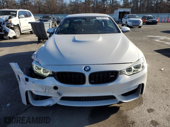 2017 BMW M4 with VIN WBS3U9C38HP971268, listed as a Copart auction lot 81133614 with 31,540 mi miles and Salvage title. Bid and sale history available at DreamBid. Image 5.