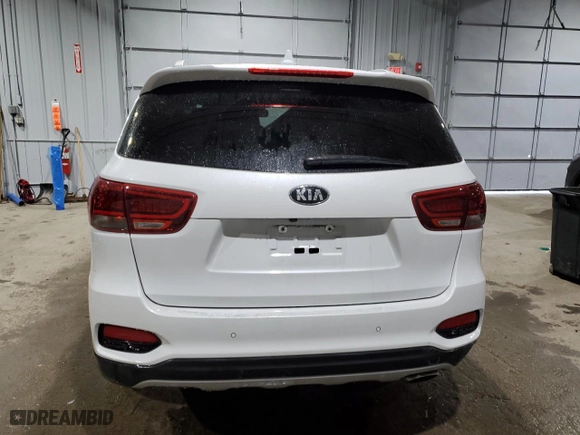 2019 Kia Sorento EX V6 with VIN 5XYPHDA54KG566037, listed as a Copart auction lot 86143054 with 0 mi miles and Salvage Title. Bid and sale history available at carsss.com. Image 6.