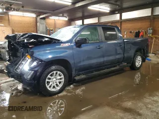 2021 Chevrolet Silverado 1500 RST with VIN 1GCUYEEL2MZ427241, listed as a Copart auction lot 41973015 with 45,003 mi miles and Salvage Title. Bid and sale history available at carsss.com. Image 1.