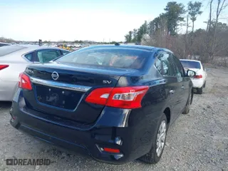 2017 Nissan Sentra SV with VIN 3N1AB7AP4HL705498, listed as a IAAI auction lot 41748010 with 120,126 mi miles. Bid and sale history available at carsss.com. Image 4.