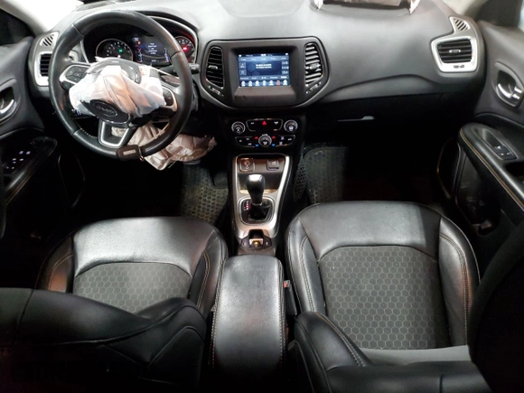 2019 Jeep Compass Latitude with VIN 3C4NJCBBXKT711715, listed as a Copart auction lot 52014415 with 57,527 mi miles and Non Repairable. Bid and sale history available at DreamBid. Image 8.