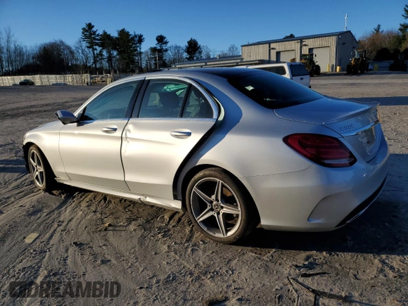 2018 Mercedes-Benz C 300 with VIN 55SWF4KB7JU280340, listed as a Copart auction lot 86372144 with 93,997 mi miles and Salvage Title. Bid and sale history available at DreamBid. Image 2.