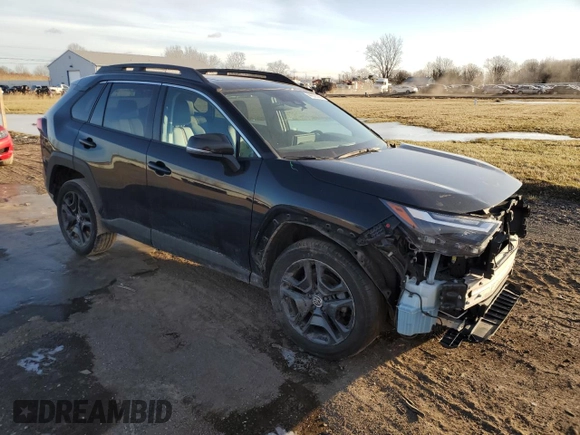 2023 Toyota RAV4 Adventure with VIN 2T3J1RFV5PW356409, listed as a Copart auction lot 44229385 with 144,638 mi miles and Salvage Title. Bid and sale history available at carsss.com. Image 4.