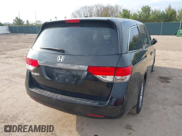 2015 Honda Odyssey EX-L z VIN 5FNRL5H60FB085047, wystawiony jako IAAI lot #42045345 z przebiegiem 180 323 mil mil oraz . Historia ofert i sprzedaży dostępna na DreamBid. Obrazek 4.