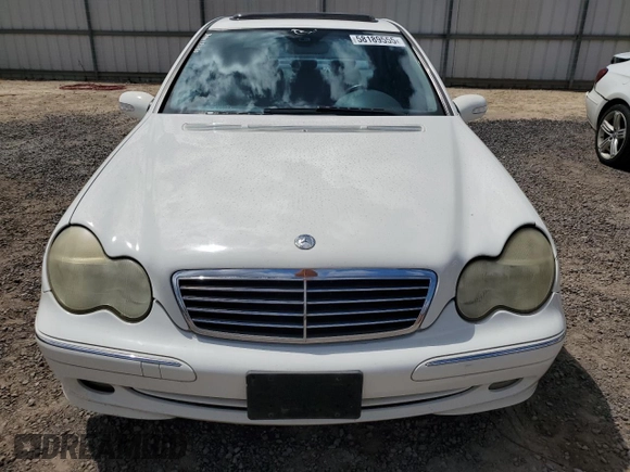 2004 Mercedes-Benz C 230 Kompressor with VIN WDBRF40J04F548247, listed as a Copart auction lot 58189555 with 80,351 mi miles and Salvage title. Bid and sale history available at DreamBid. Image 5.