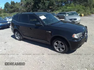 2006 BMW X3 3.0i with VIN WBXPA934X6WD27211, listed as a IAAI auction lot 34419336 with 162,597 mi miles and . Bid and sale history available at DreamBid. Image 1.