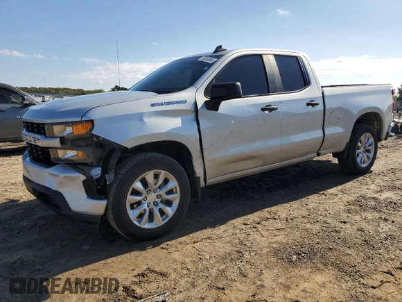2020 Chevrolet Silverado 1500 Custom with VIN 1GCRWBEH7LZ248973, listed as a Copart auction lot 79265804 with 82,755 mi miles and Salvage Title. Bid and sale history available at carsss.com. Image 1.