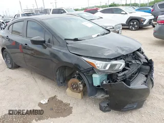 2020 Nissan Versa S with VIN 3N1CN8DV8LL916258, listed as a IAAI auction lot 42130248 with 45,414 mi miles. Bid and sale history available at carsss.com. Image 1.