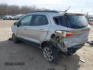 2019 Ford EcoSport SE with VIN MAJ6S3GLXKC287084, listed as a IAAI auction lot 41635051 with 79,996 mi miles. Bid and sale history available at carsss.com. Image 3.