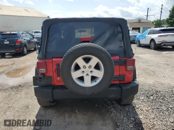 2012 Jeep Wrangler Sport with VIN 1C4AJWAG9CL212222, listed as a Copart auction lot 61919275 with 183,729 mi miles and Clean title. Bid and sale history available at DreamBid. Image 6.