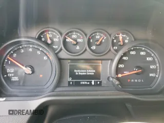 2022 Chevrolet Silverado 1500 Custom with VIN 3GCPABEKXNG501062, listed as a Copart auction lot 86687894 with 37,879 mi miles and Salvage Title. Bid and sale history available at DreamBid. Image 9.