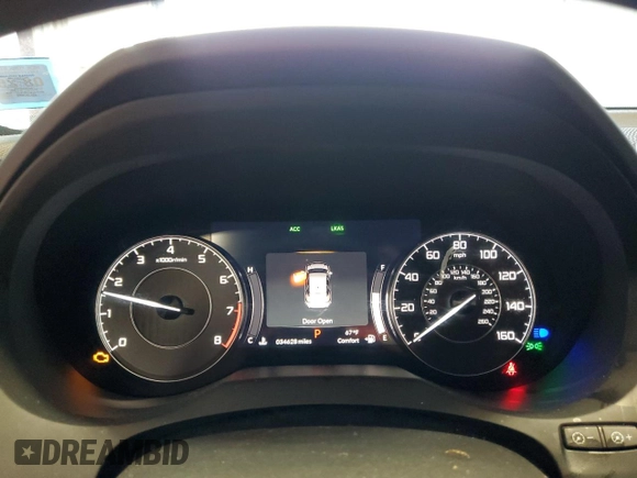 2021 Acura RDX with VIN 5J8TC2H3XML003153, listed as a Copart auction lot 59270585 with 34,628 mi miles and Salvage title. Bid and sale history available at DreamBid. Image 9.