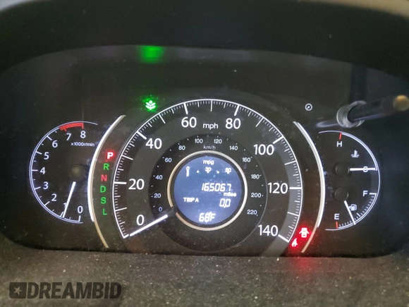 2015 Honda CR-V LX with VIN 5J6RM4H32FL125990, listed as a Copart auction lot 54256675 with 165,067 mi miles and Salvage Title. Bid and sale history available at DreamBid. Image 9.