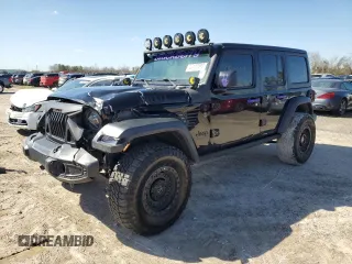 2021 Jeep Wrangler Unlimited Willys with VIN 1C4HJXDN3MW680459, listed as a Copart auction lot 47122495 with 65,298 mi miles and Salvage Title. Bid and sale history available at DreamBid. Image 1.