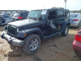2017 Jeep Wrangler Unlimited Sport with VIN 1C4BJWDG7HL745466, listed as a IAAI auction lot 41040828 with 86,269 mi miles. Bid and sale history available at carsss.com. Image 2.